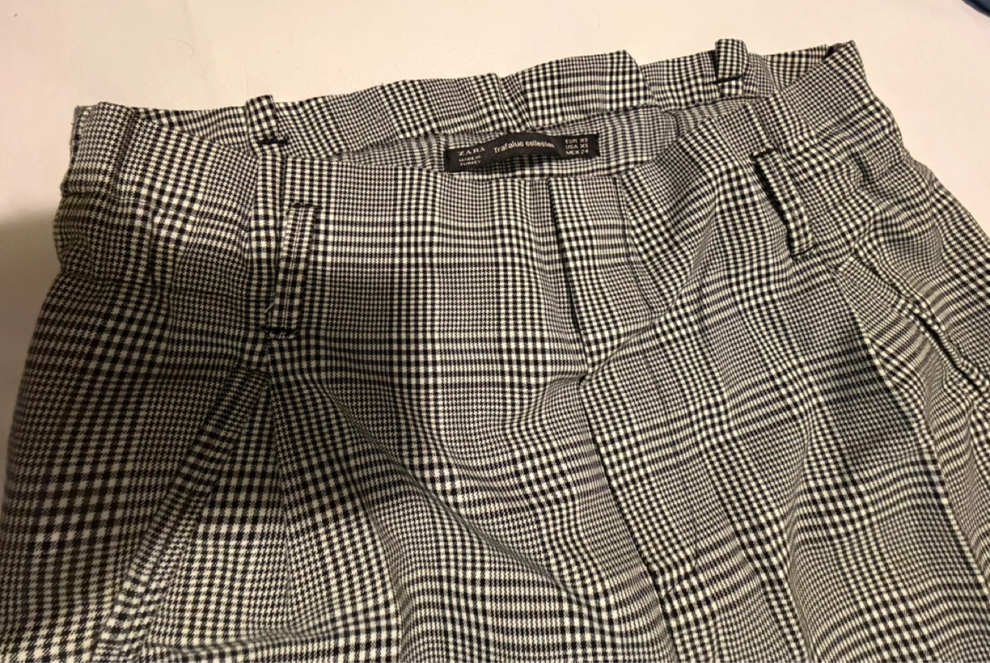 ZARA Plaid Pants - Size XS