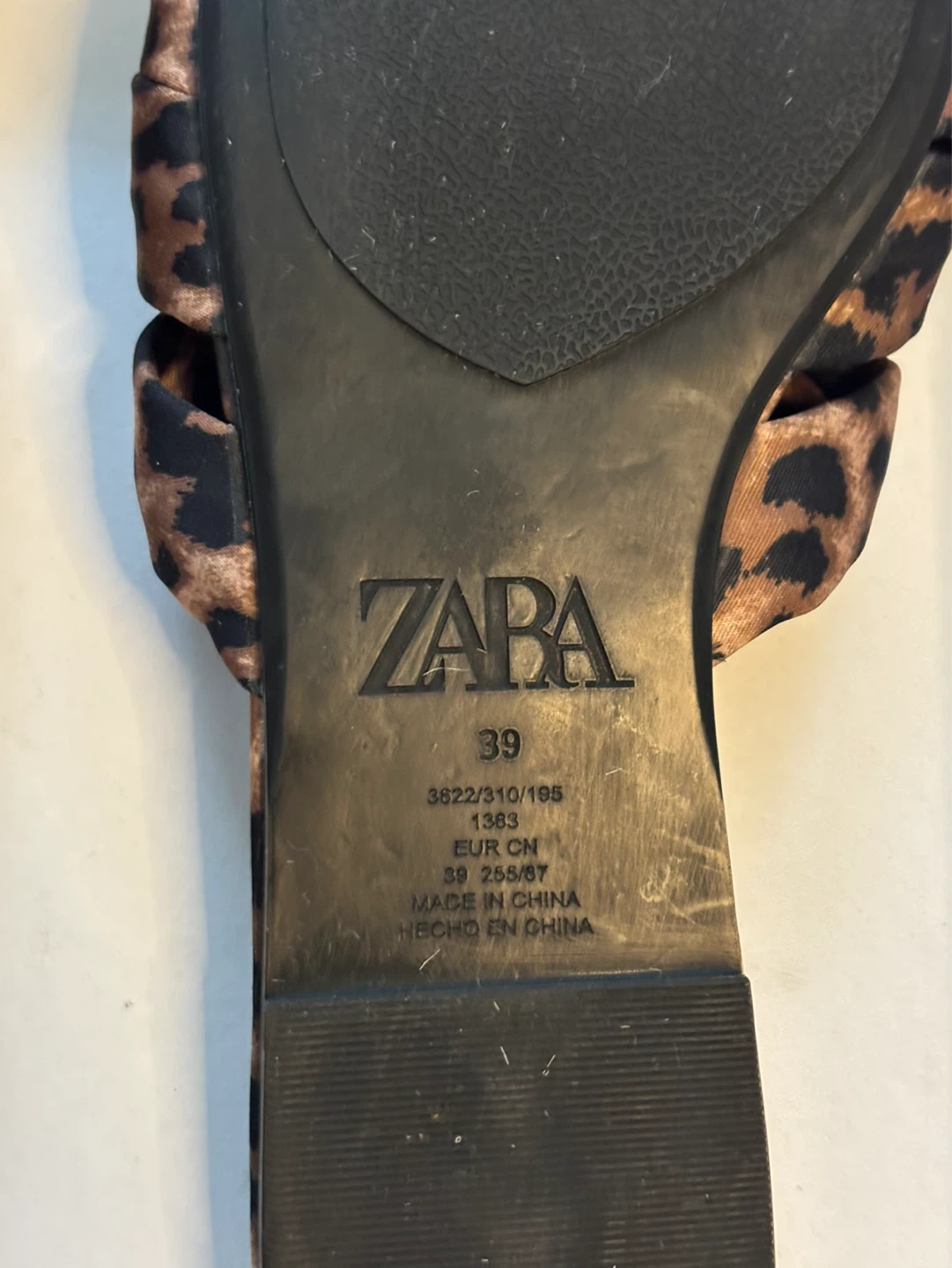 ZARA Leopard Print Slide Sandals Size 9 - photo 5