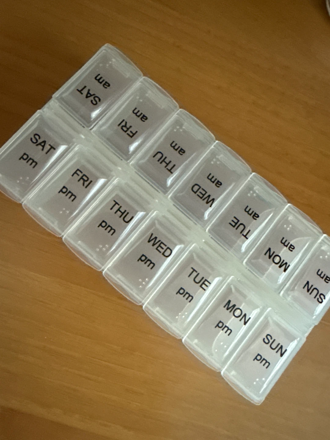Clear Plastic Pill Organizer