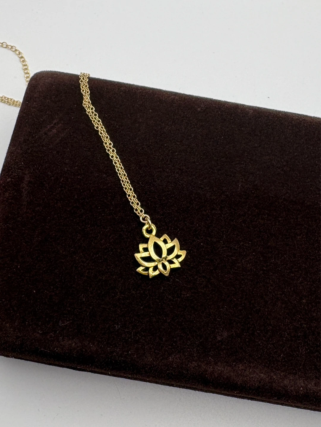 Gold Filled Lotus Flower Necklace - photo 3