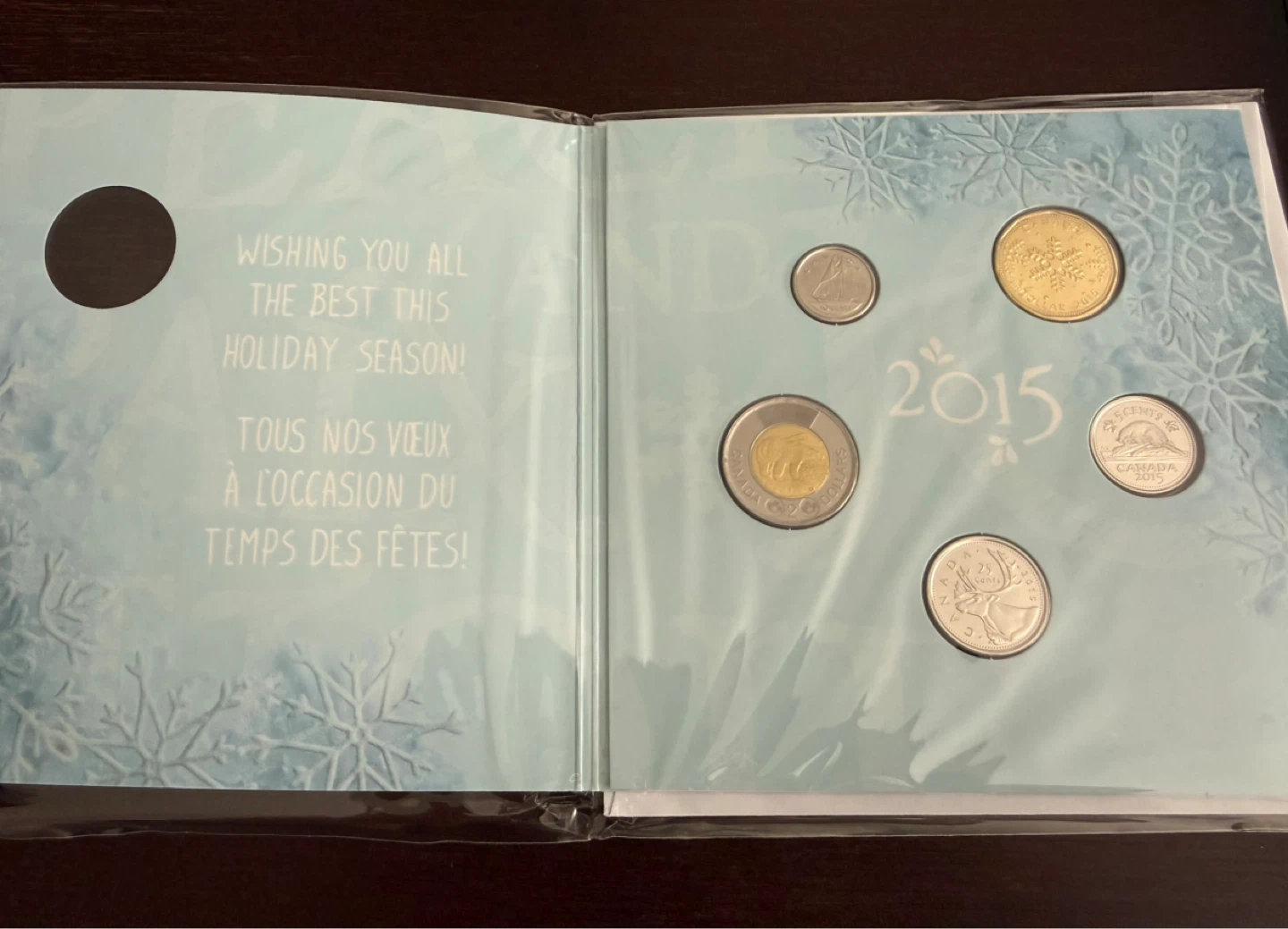 Canada 2015 Holiday Coin Set Royal Canadian Mint - photo 3