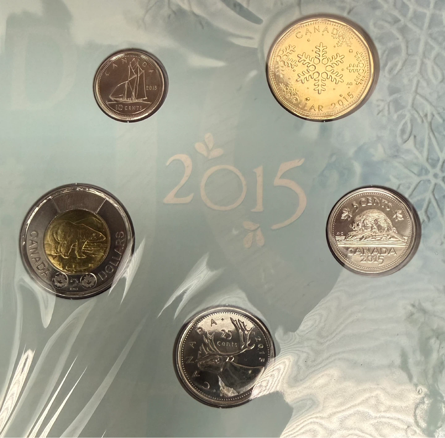 Canada 2015 Holiday Coin Set Royal Canadian Mint - photo 2