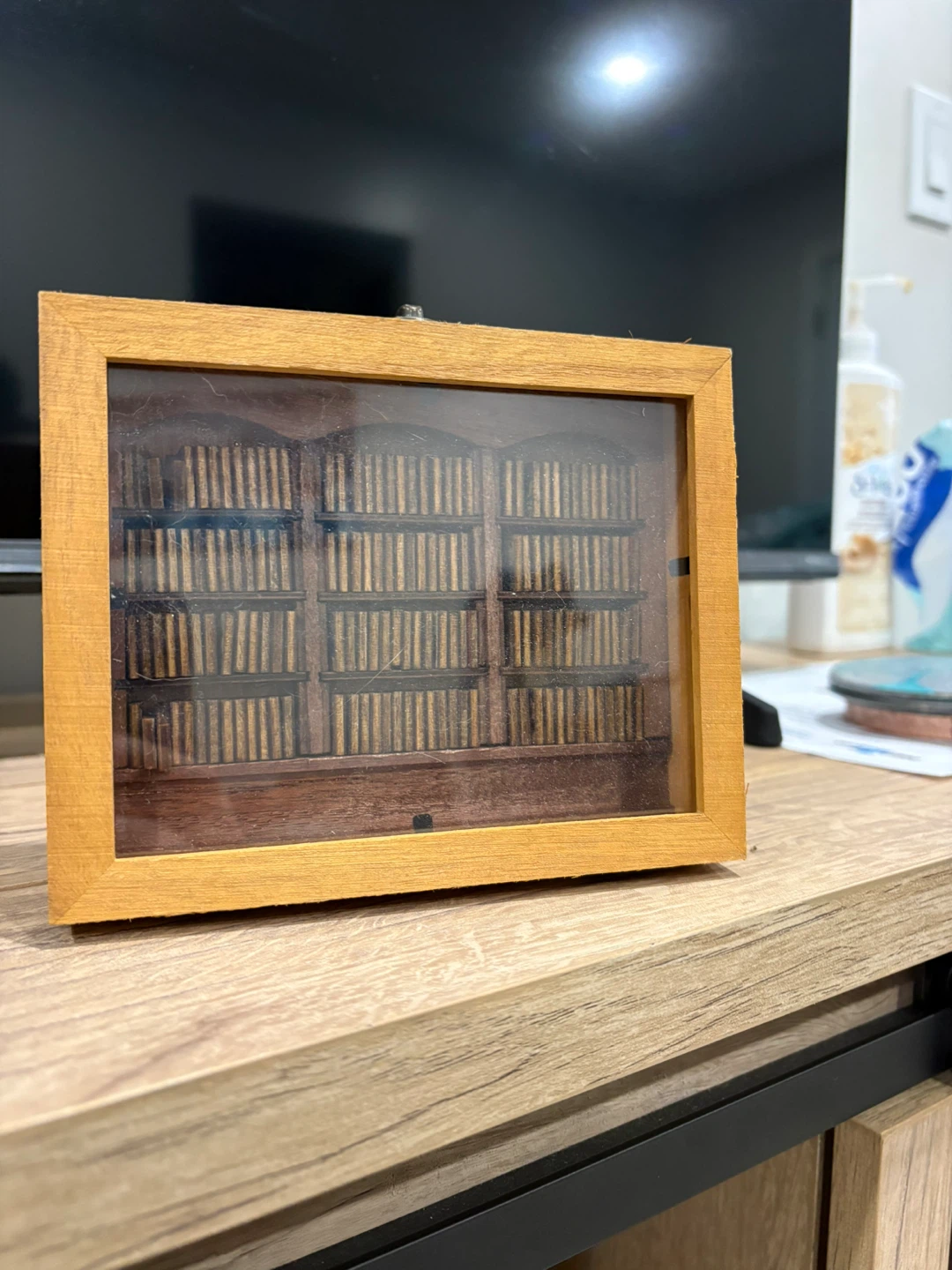 Miniature Anxiety Bookshelf Display Case - photo 2