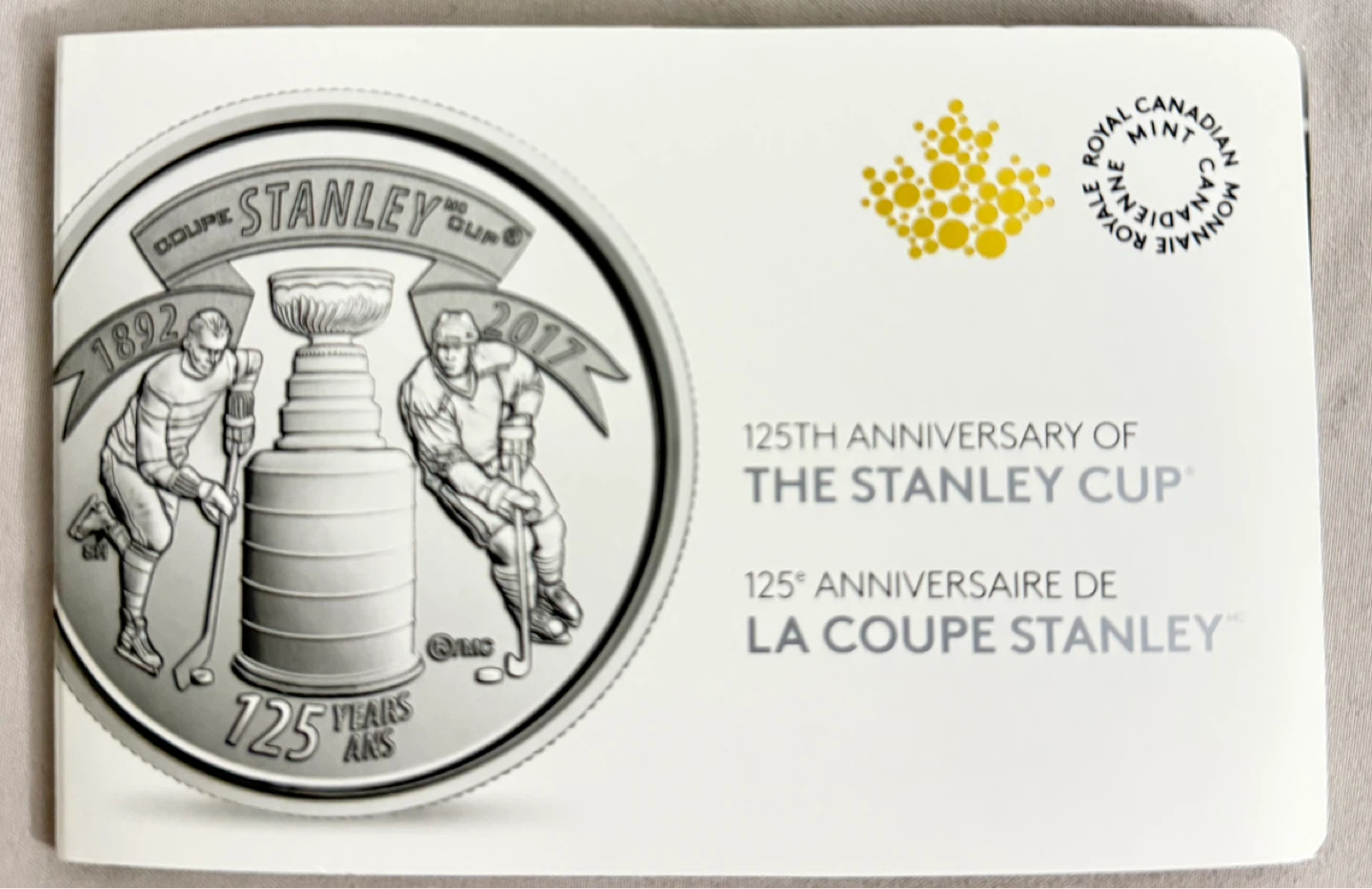 2017 Stanley Cup 125th Anniversary 25-Cent Coin