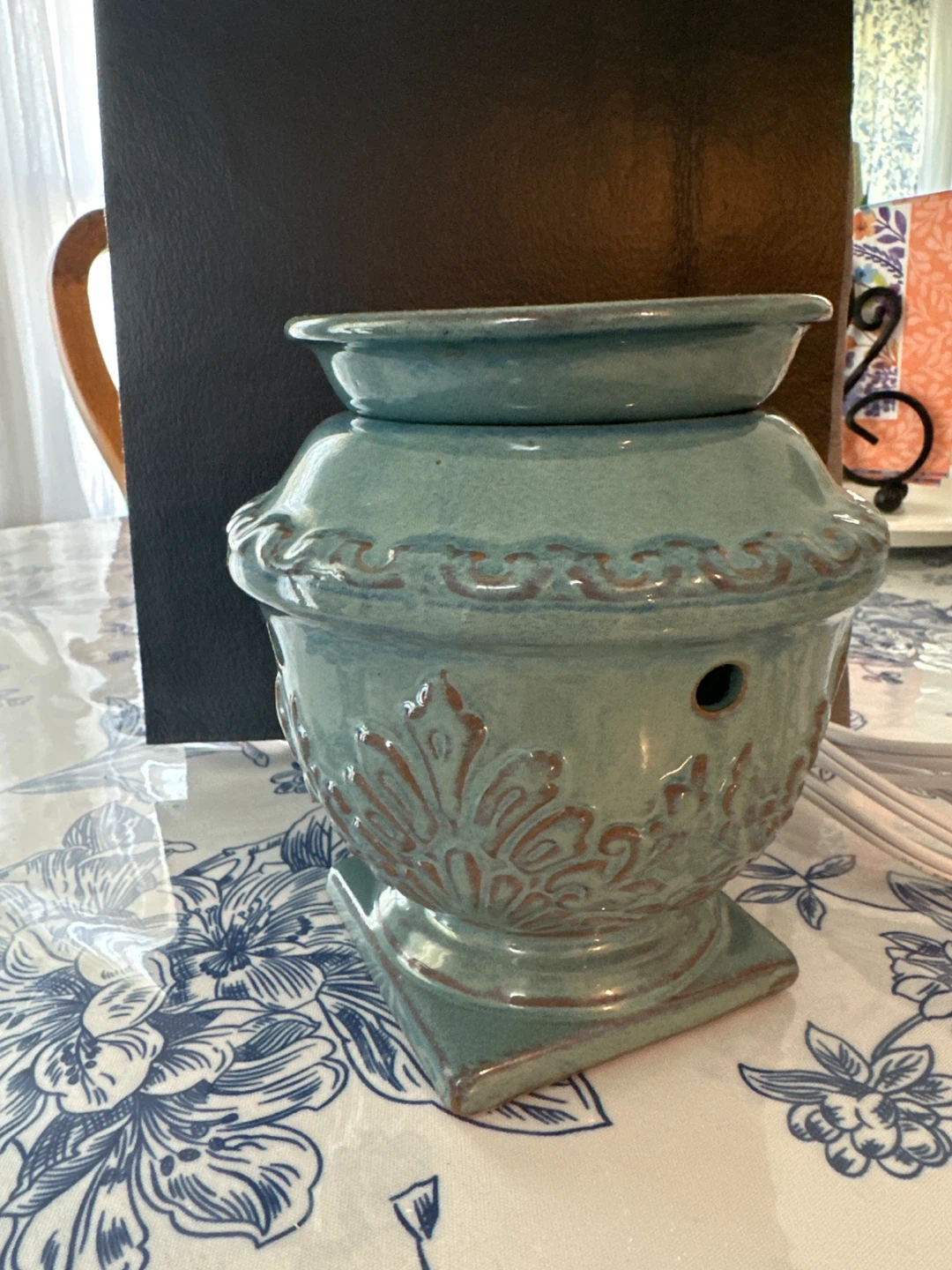 Teal Ceramic Wax Warmer with Cord
