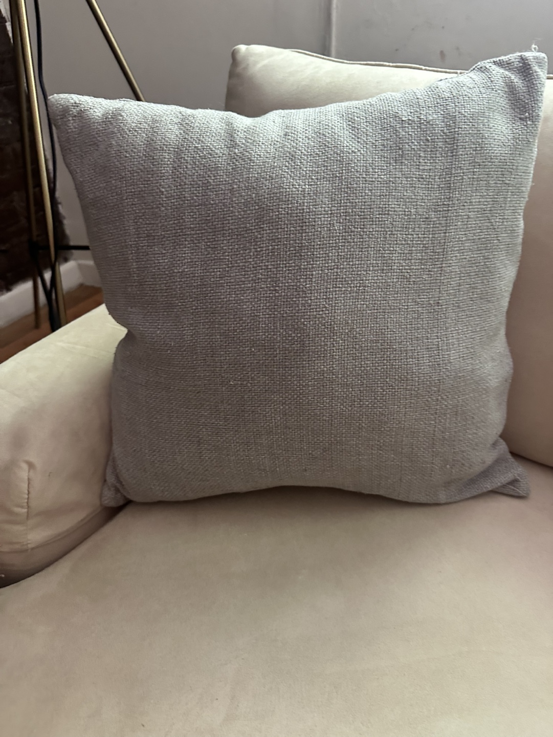 Grey and amber accent pillows - photo 2