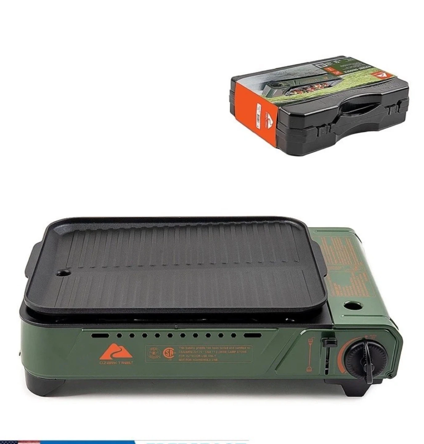 Ozark Trail Portable Gas Stove with Grill Pan - photo 2