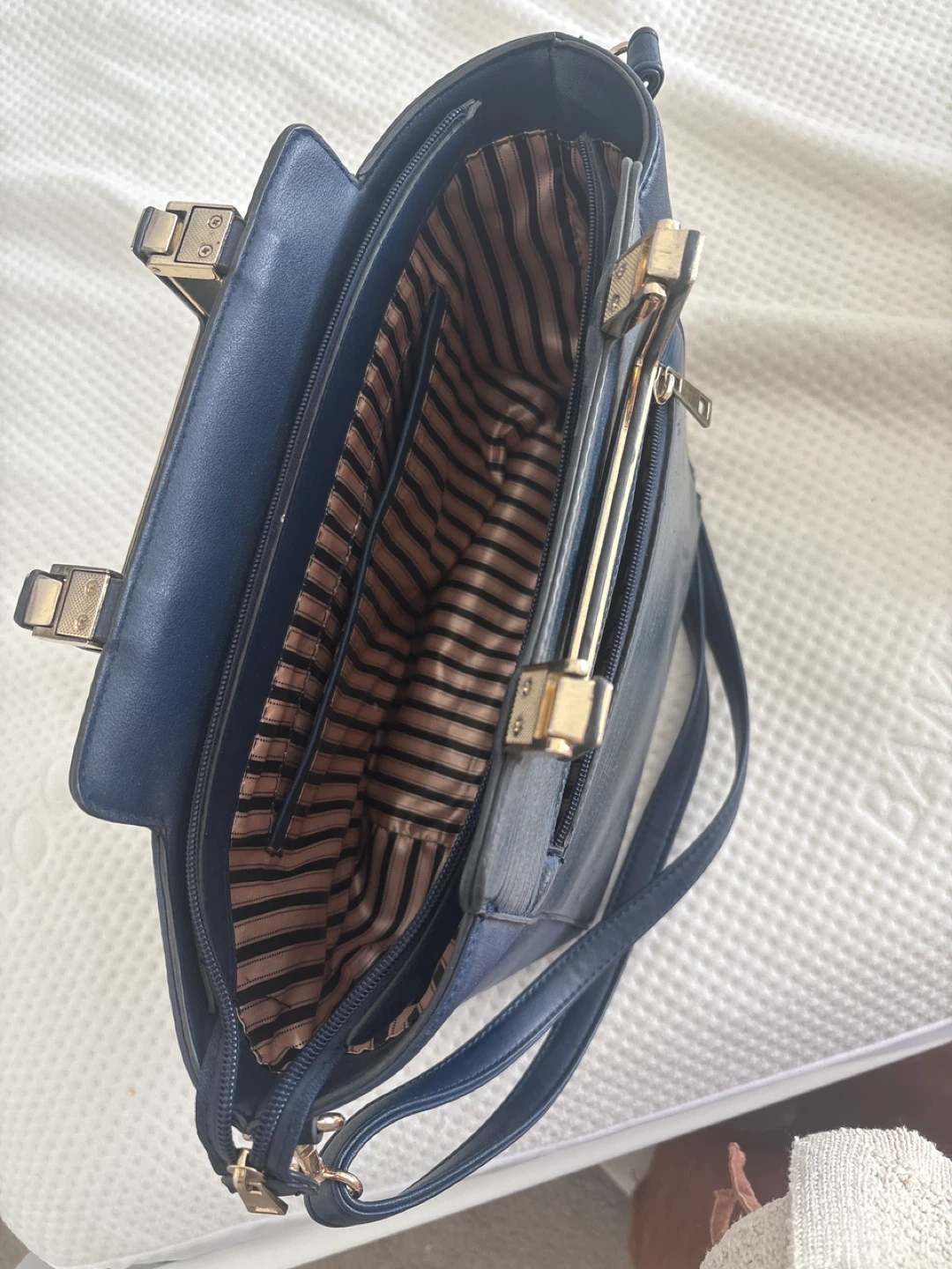 Dark Blue Tote Handbag - photo 2