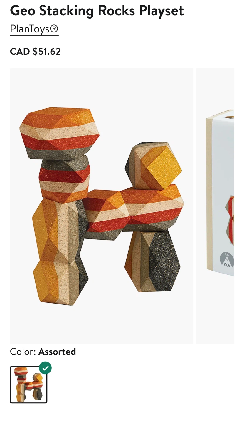 PlanToys Geo Stacking Rocks Playset - photo 2