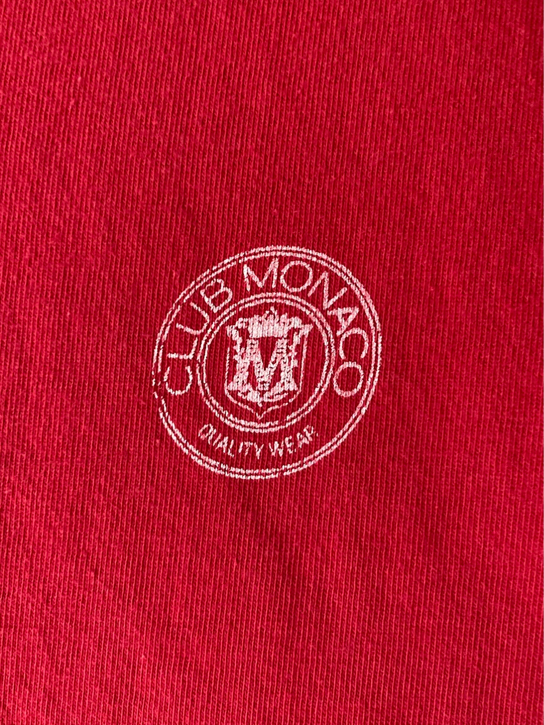 Vintage Club Monaco XL Red Tshirt with Crest - photo 2