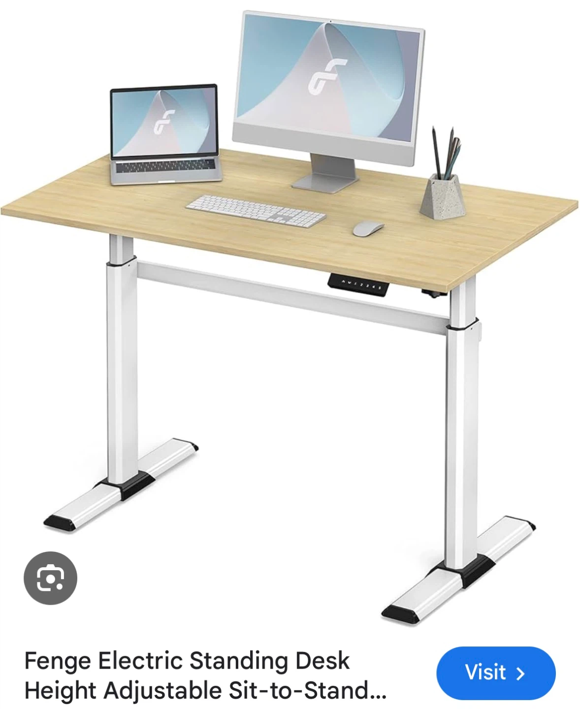 Fenge Electric Standing Desk - Oak