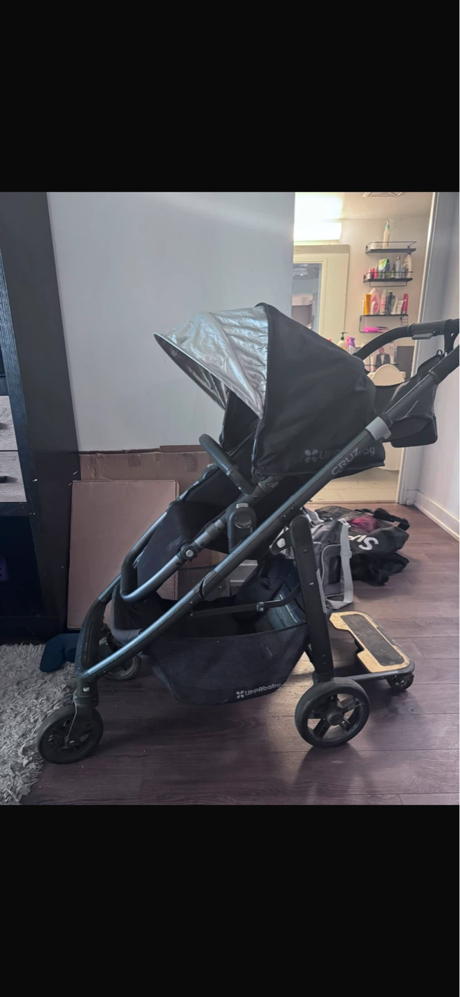 UPPAbaby Cruz Stroller with Rumble Seat and Piggyback Board