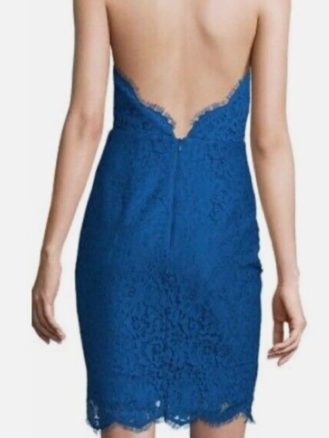 Blue Lace Halter Dress - photo 4
