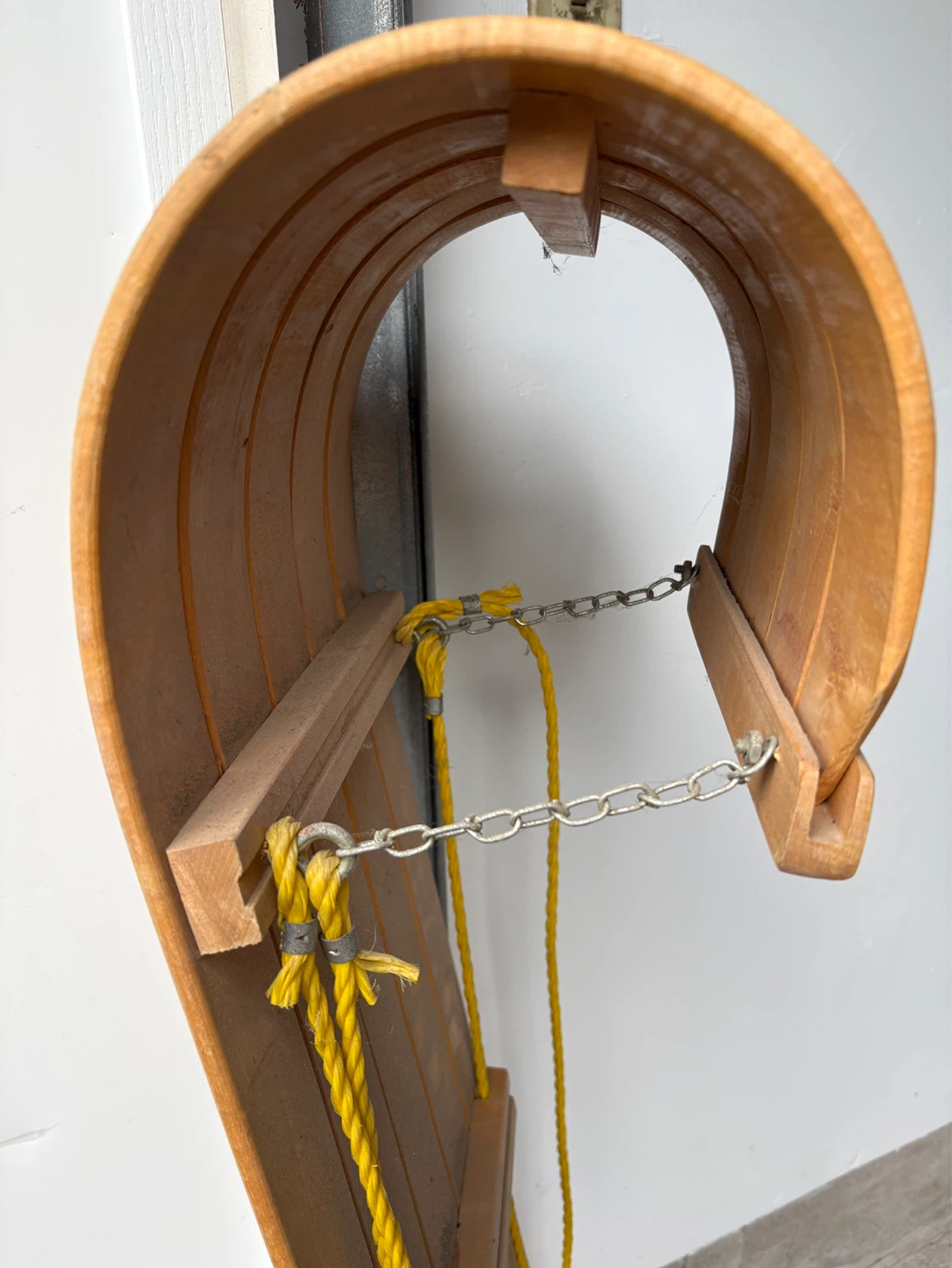Vintage Wooden Toboggan Sled - photo 3