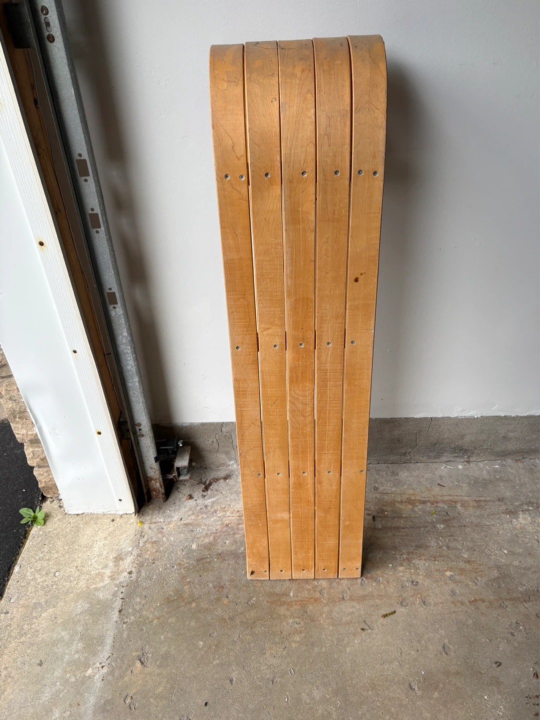 Vintage Wooden Toboggan Sled - photo 2