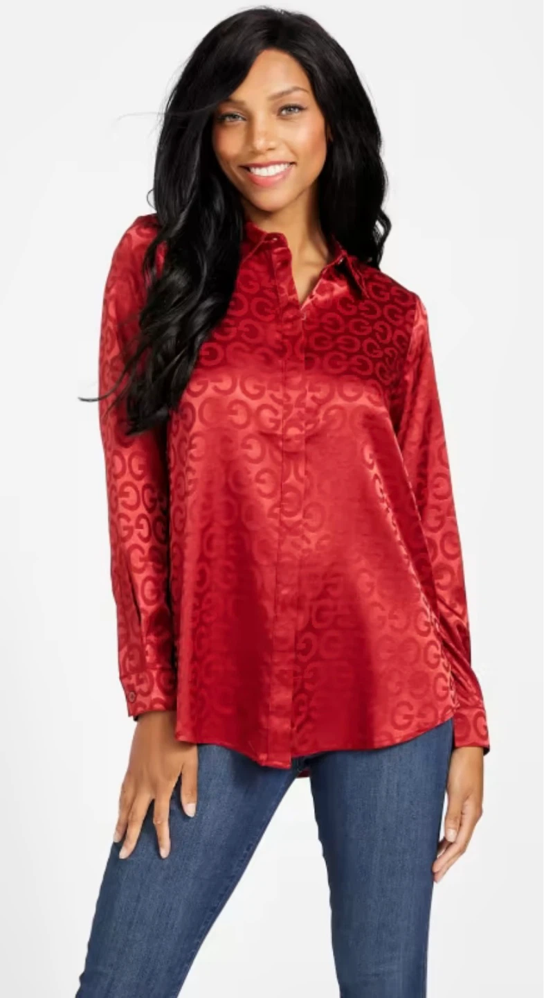 Guess Long Sleeve Button-Down Shirt