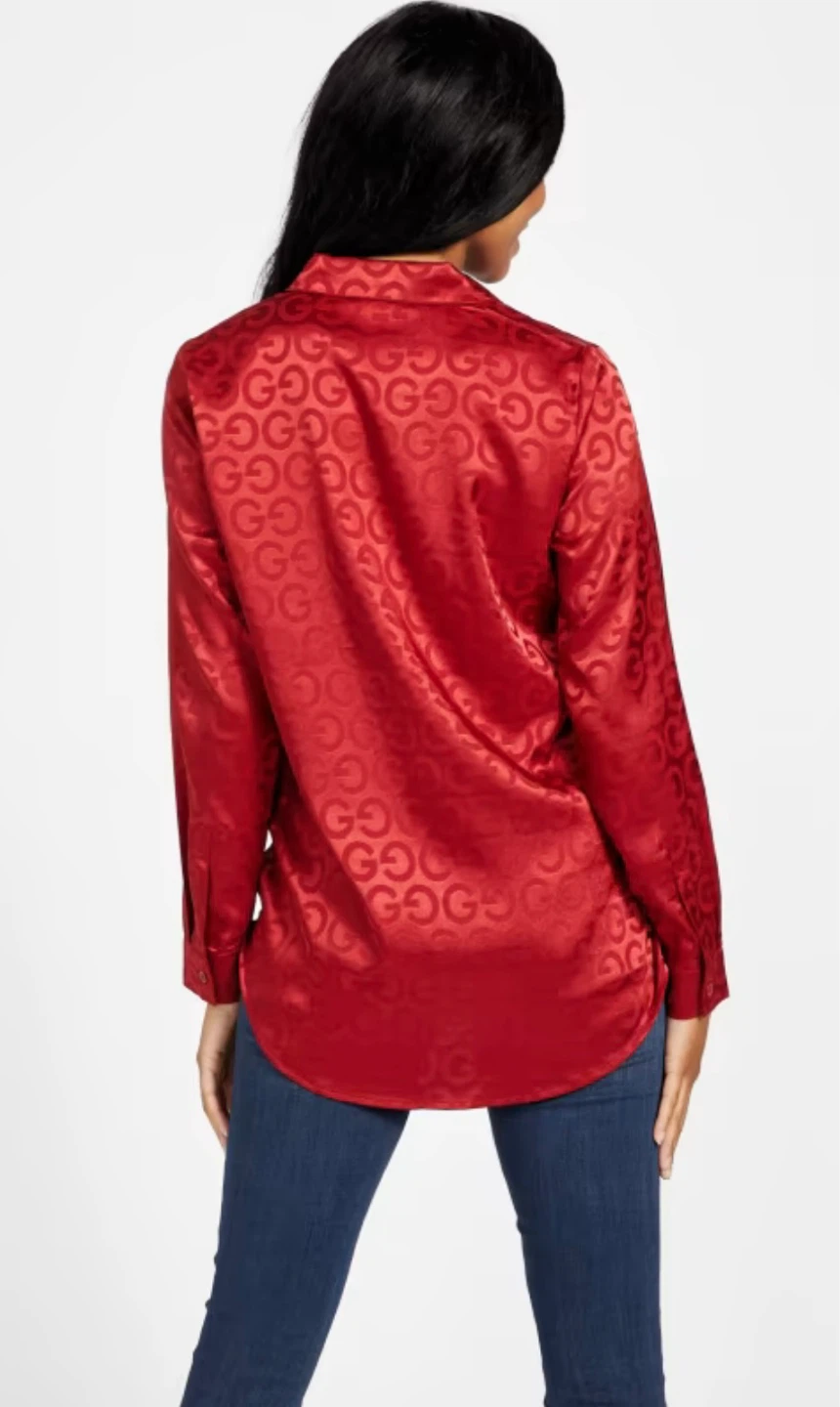 Guess Long Sleeve Button-Down Shirt - photo 3