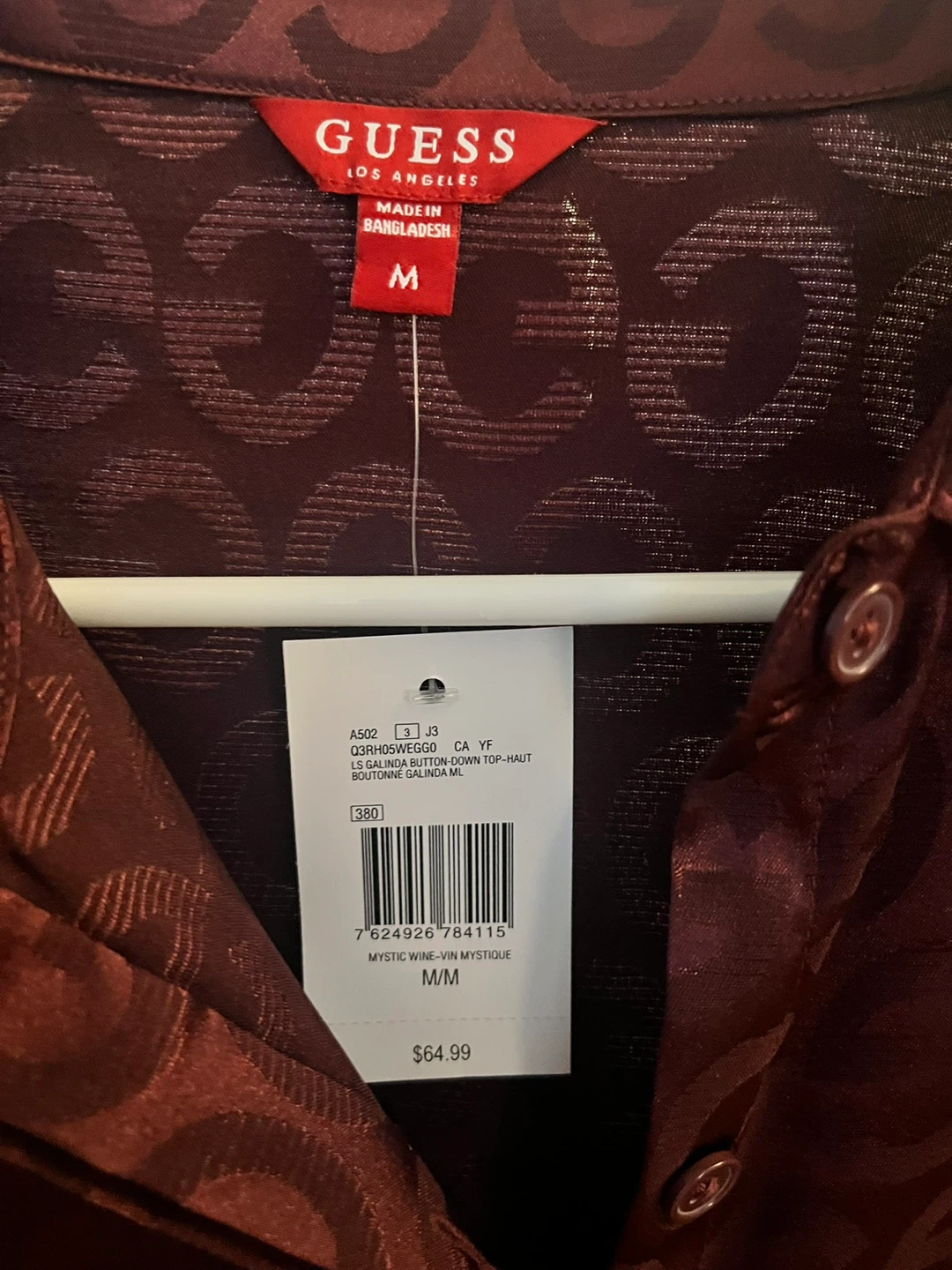 Guess Long Sleeve Button-Down Shirt - photo 5