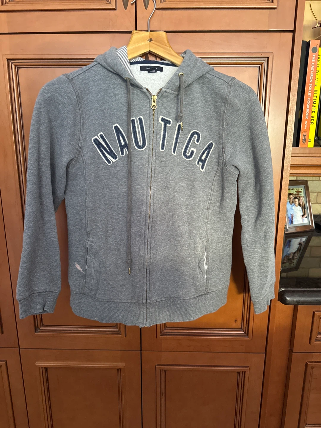 Nautica Grey Full Zip Hoodie