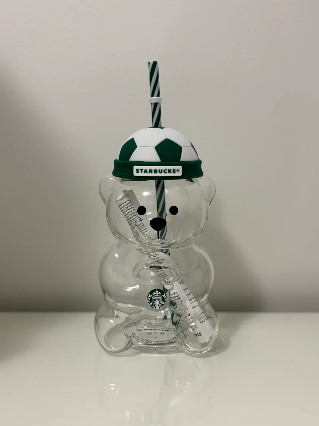 Starbucks Bear Tumbler with Soccer Lid