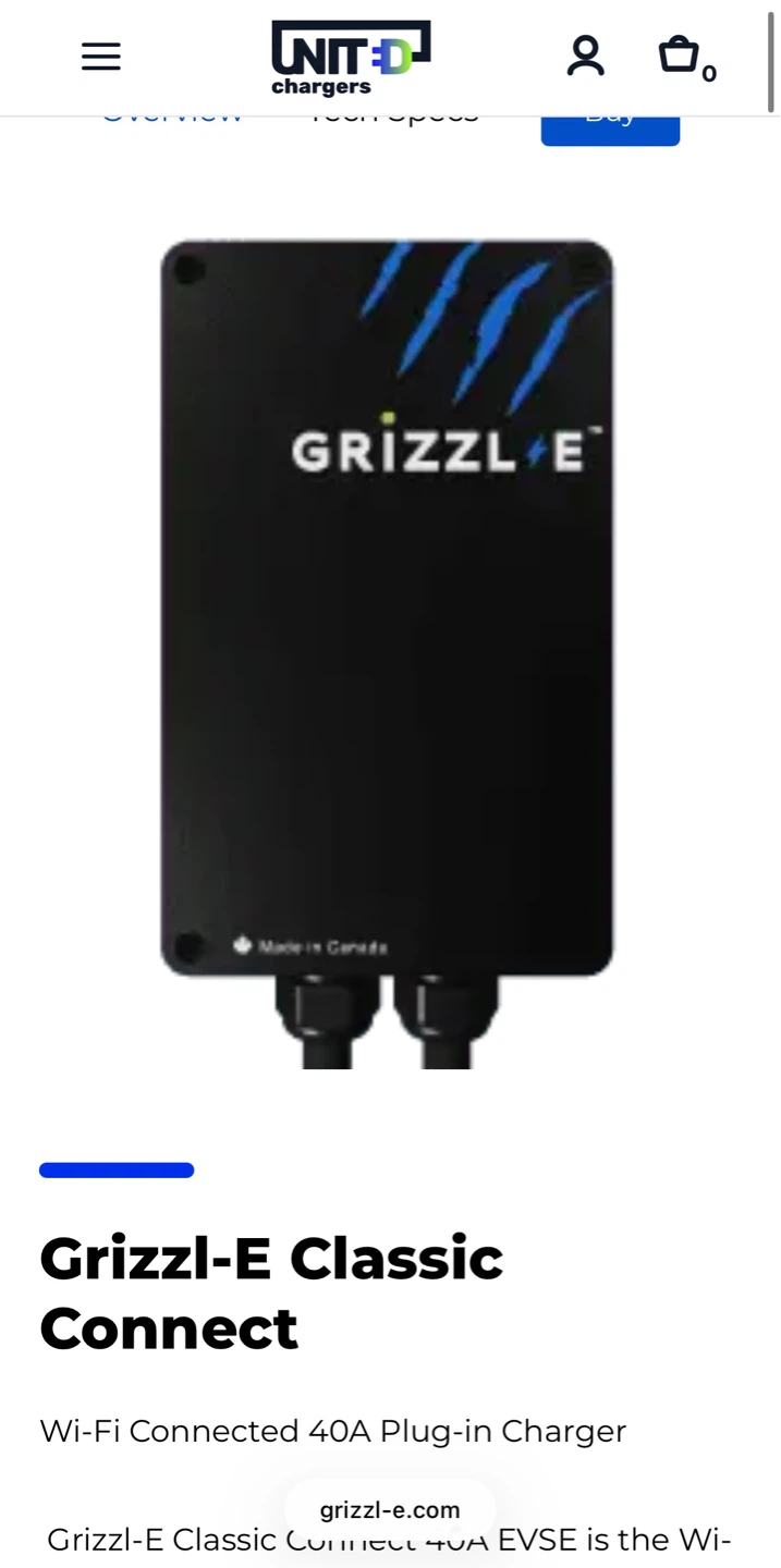 Grizzl-E Classic Connect Wi-Fi 40A EV Charger (Brand new in box) - photo 2