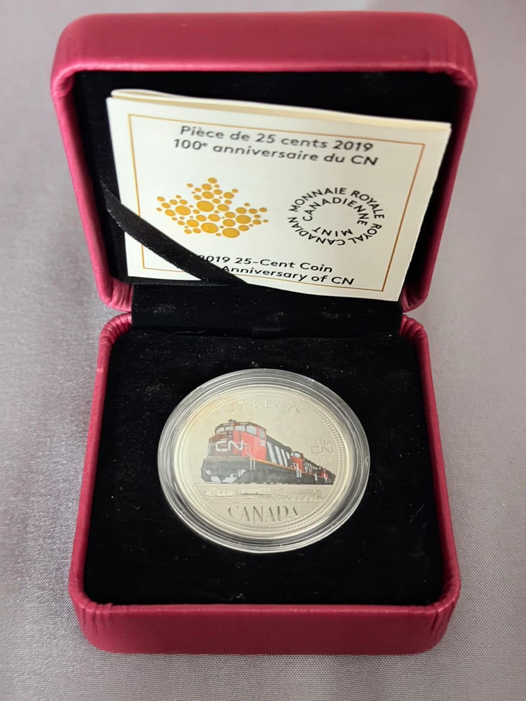 2019 25-Cent Coin - 100th Anniversary of CN - photo 2