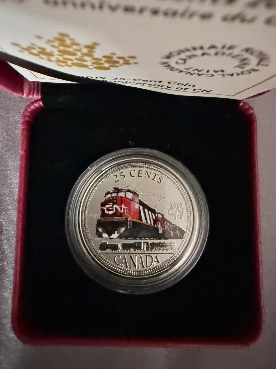 2019 25-Cent Coin - 100th Anniversary of CN