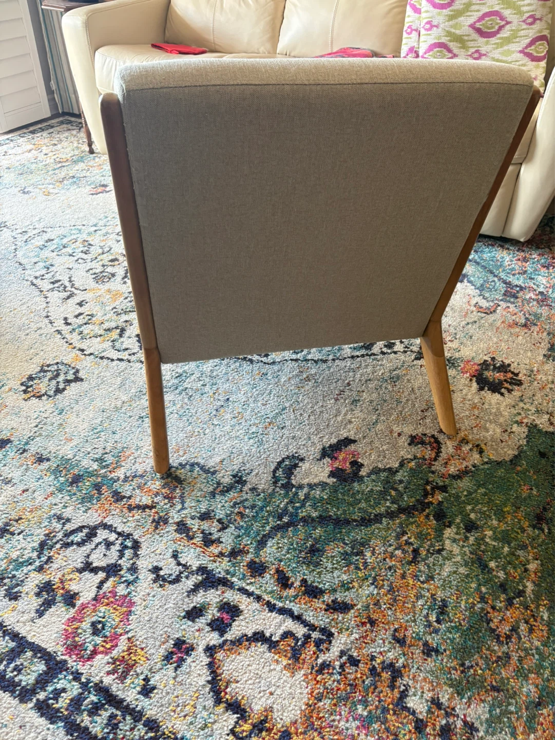 Armchair with Wooden Frame - photo 2