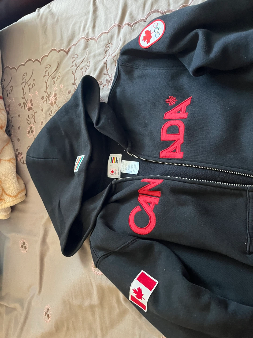 Black Canada Olympic Full Zip Hoodie - photo 2