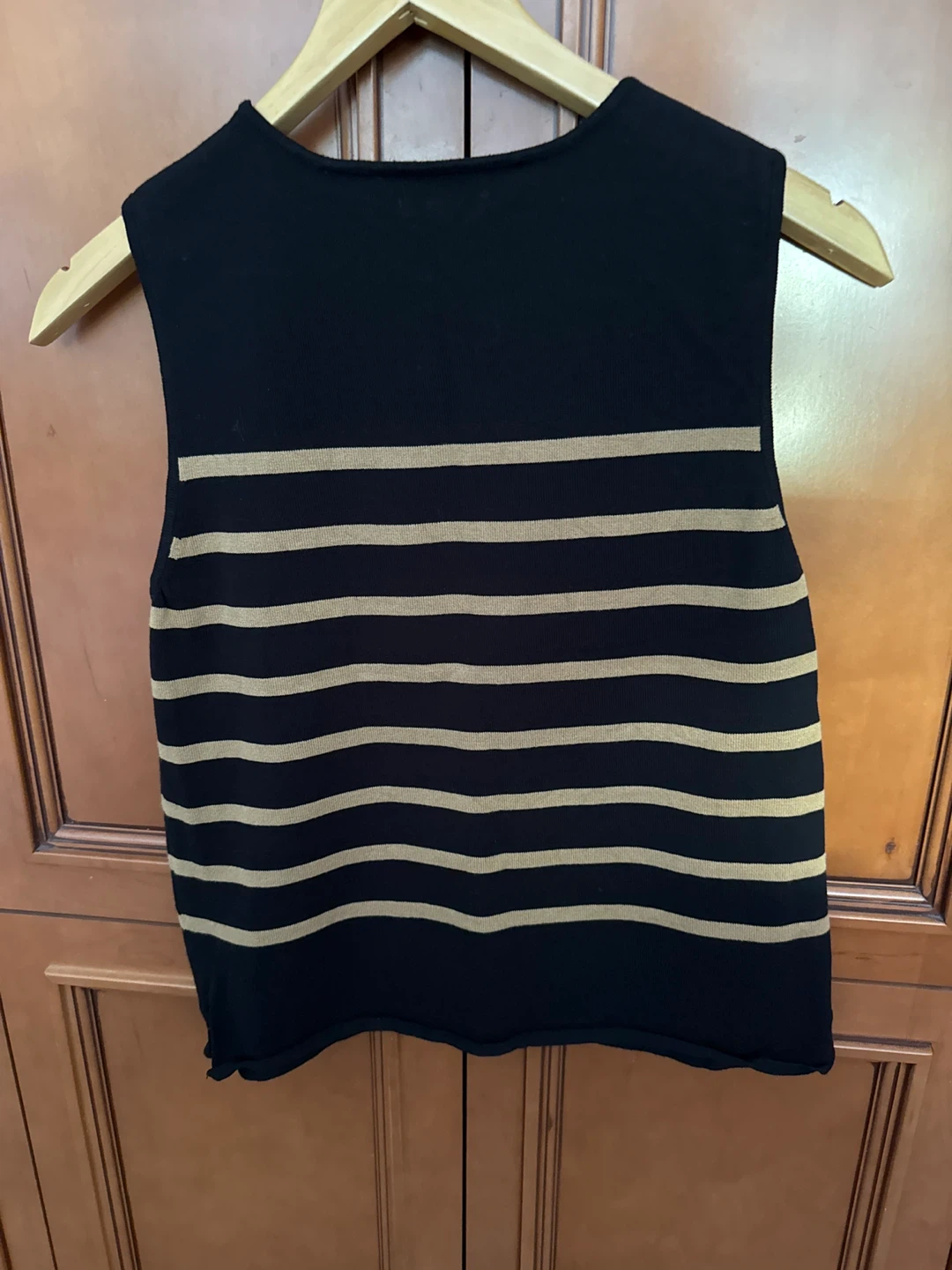 WHO WHAT WEAR Striped Sleeveless Knit Top - photo 2
