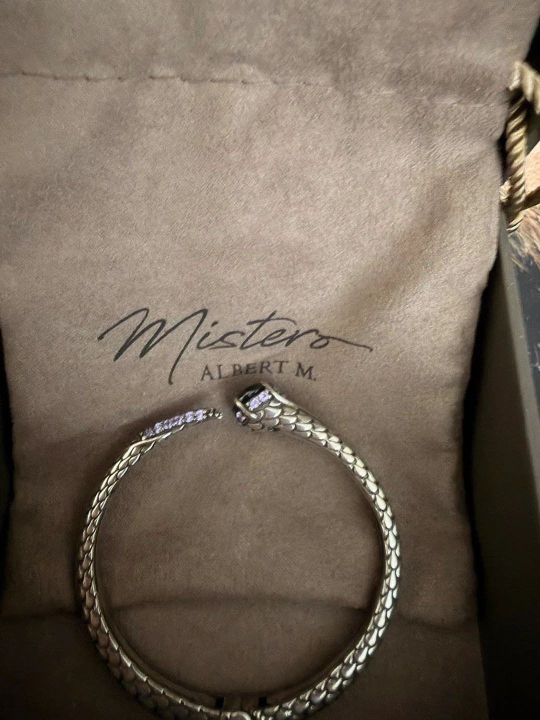 Mistero Albert M. Bangle Bracelet sterling silver 925 - photo 3