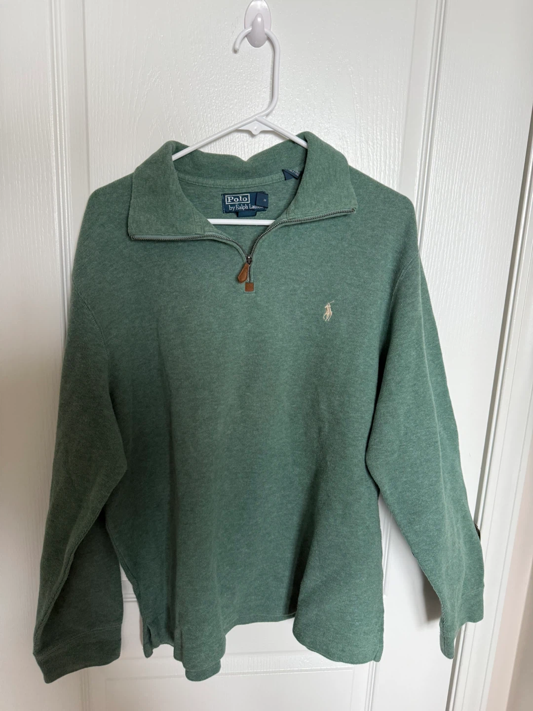 Polo Ralph Lauren 1/4 Zip Pullover - Green XL - photo 3