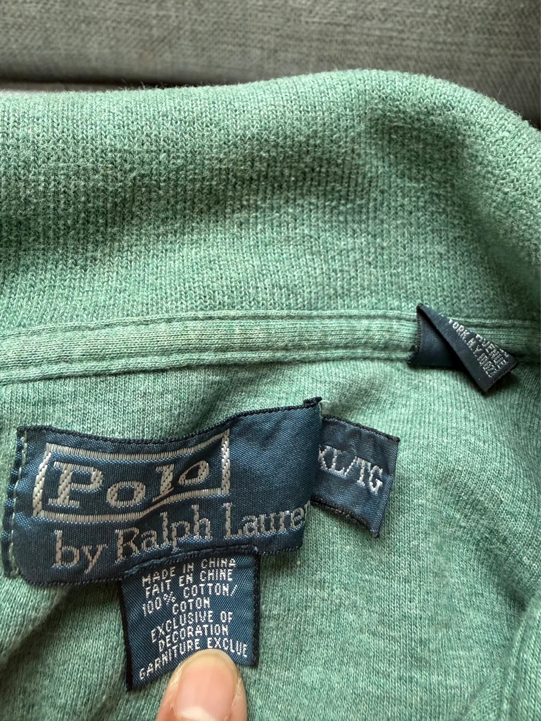 Polo Ralph Lauren 1/4 Zip Pullover - Green XL - photo 2