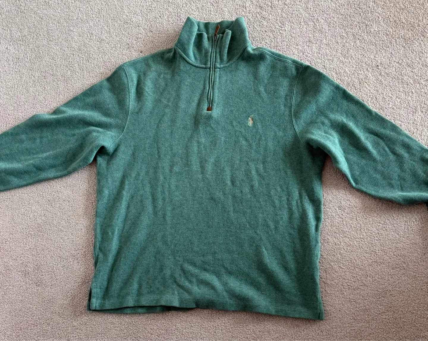 Polo Ralph Lauren 1/4 Zip Pullover - Green XL