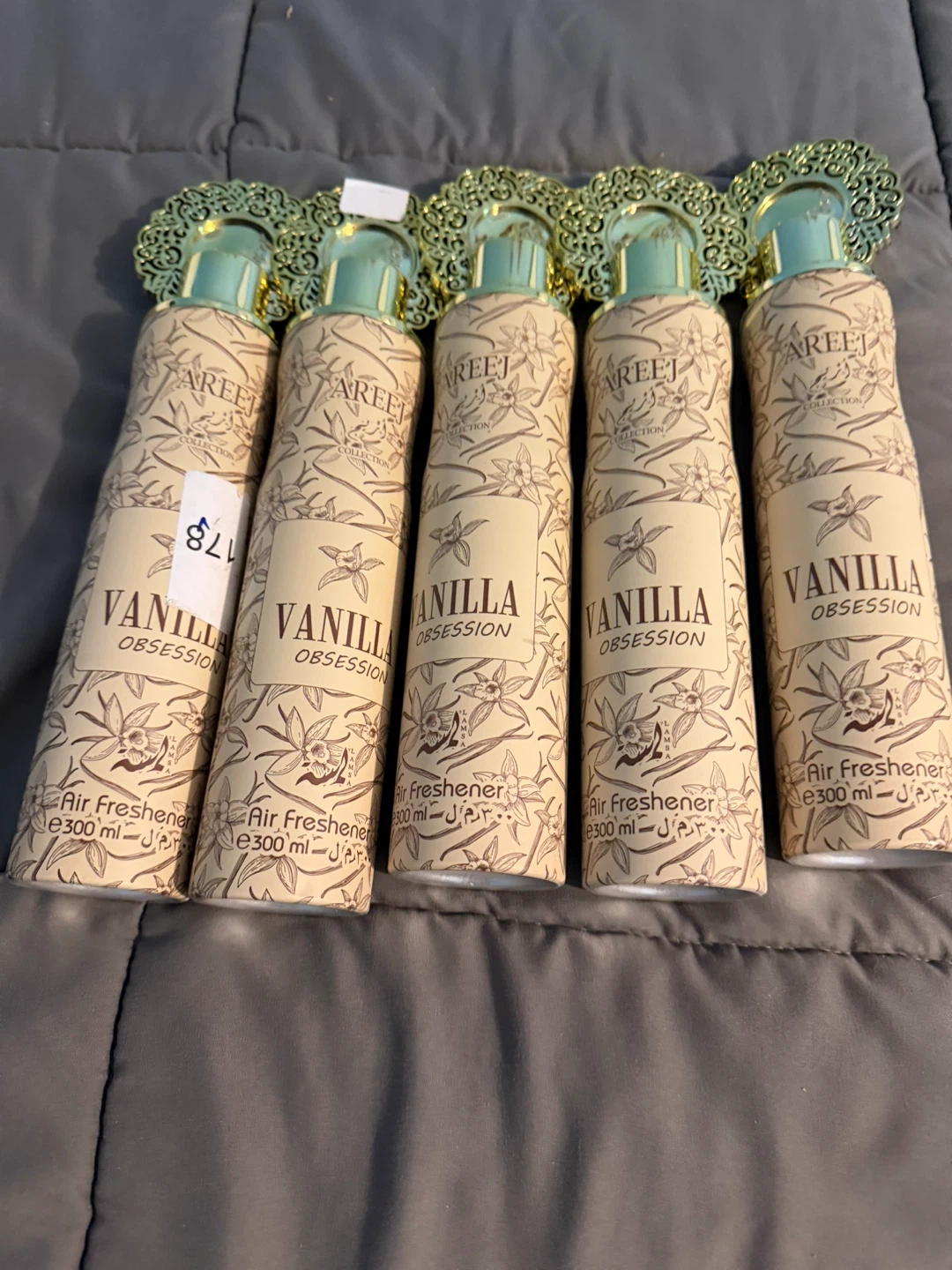 Areej Vanilla Obsession Air Freshener - 300 ml (Set of 5)