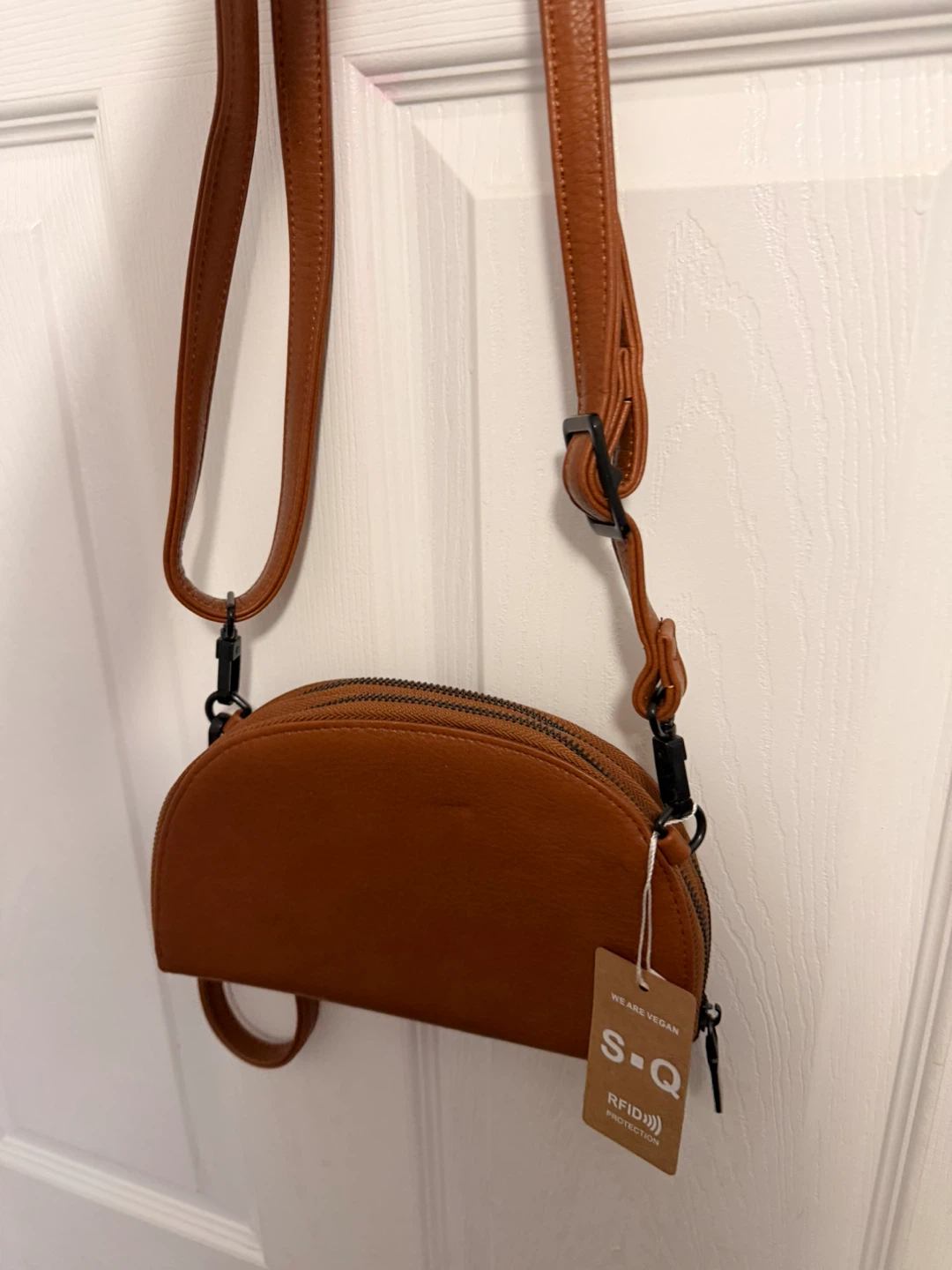 Vegan Leather Crossbody Bag