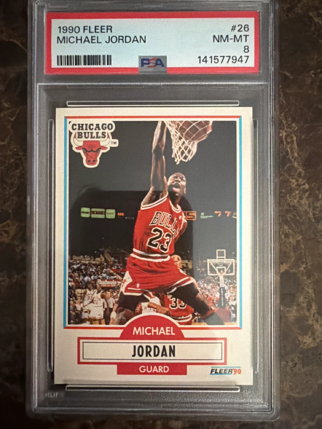 1990 Fleer Michael Jordan #26 Basketball Card PSA Graded