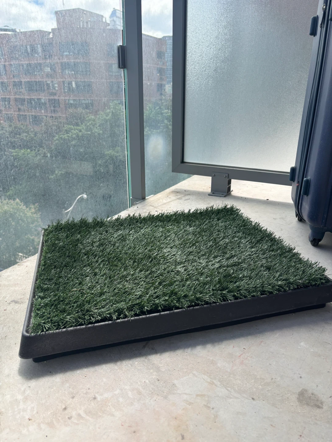 Pet Potty Training Grass Mat Tray - photo 2