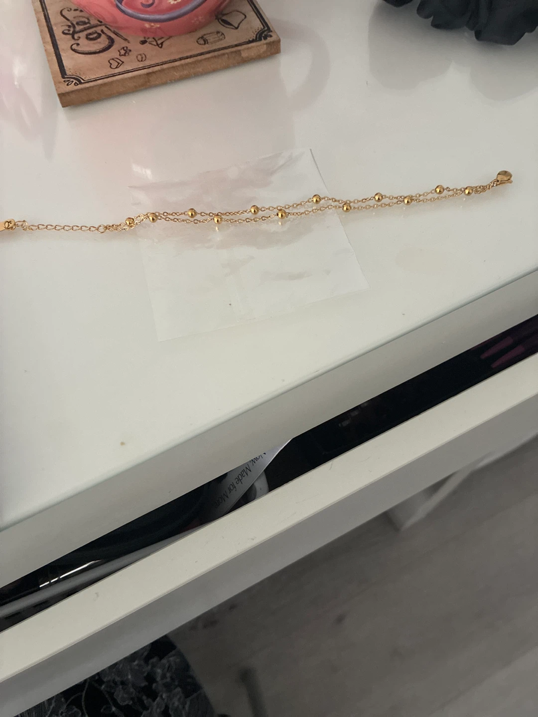 Gold-tone Double Chain bracelet