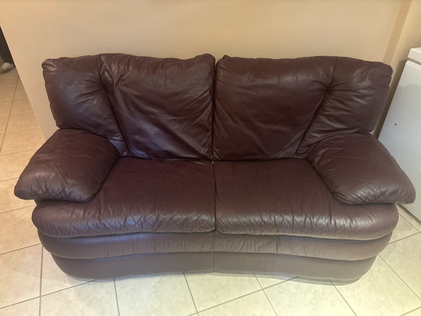Brown Leather Sofa