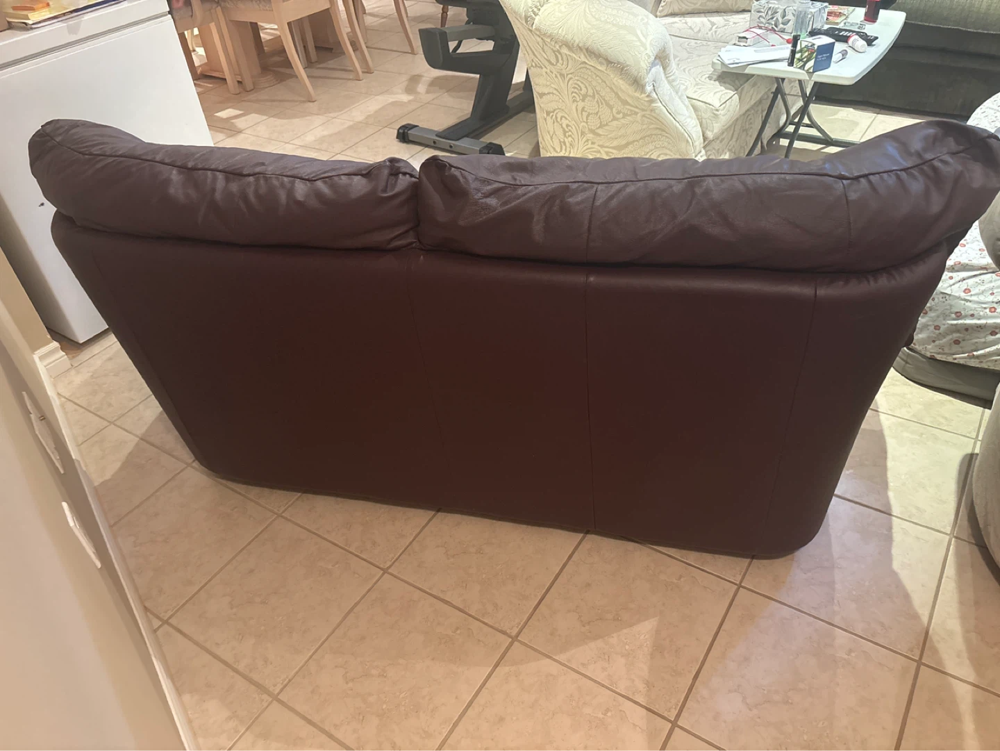 Brown Leather Sofa - photo 2