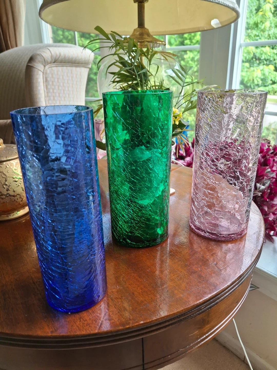 Crackle glass vases (priced per vase) - photo 5
