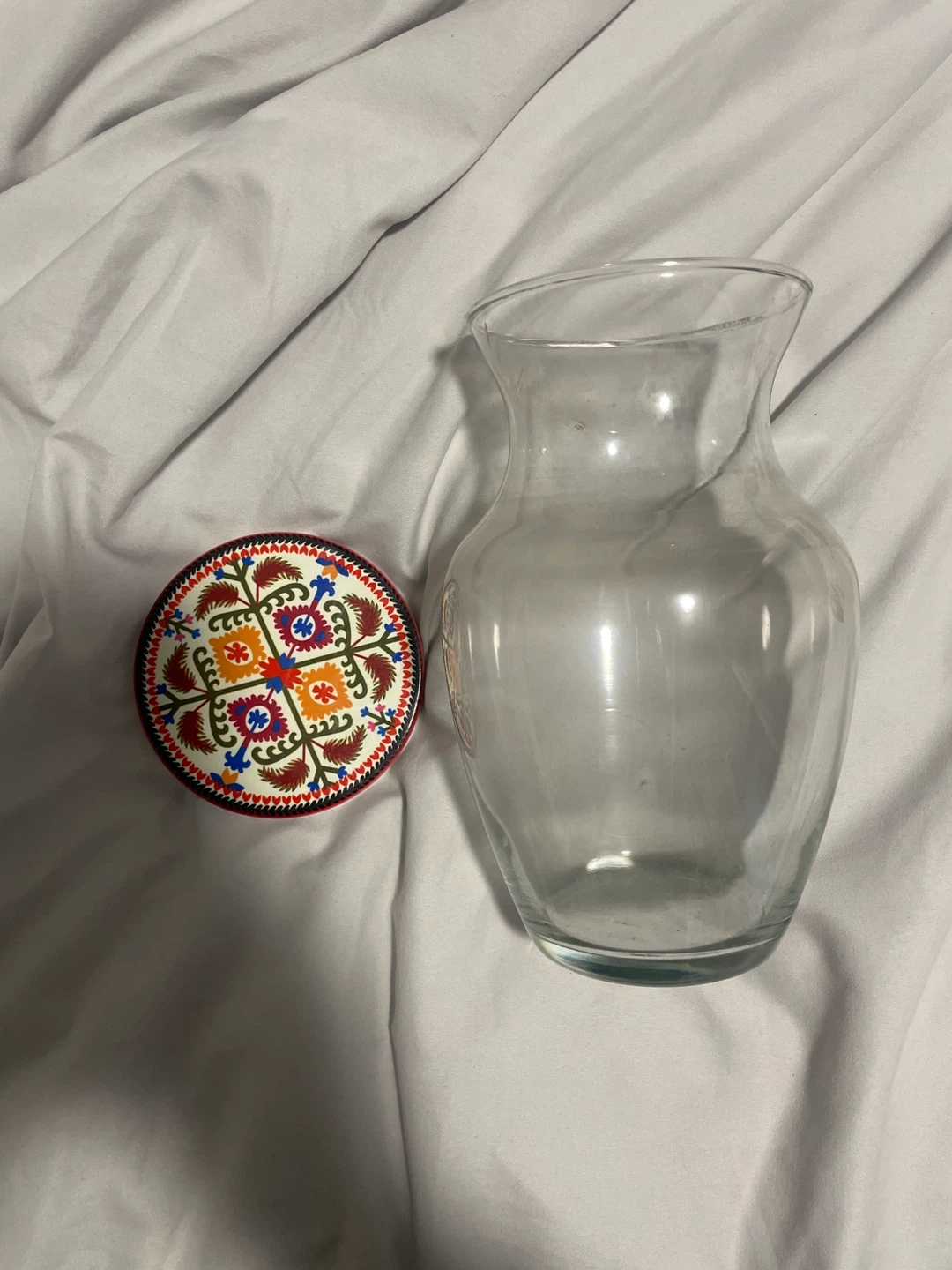 Clear Glass Vase - photo 2