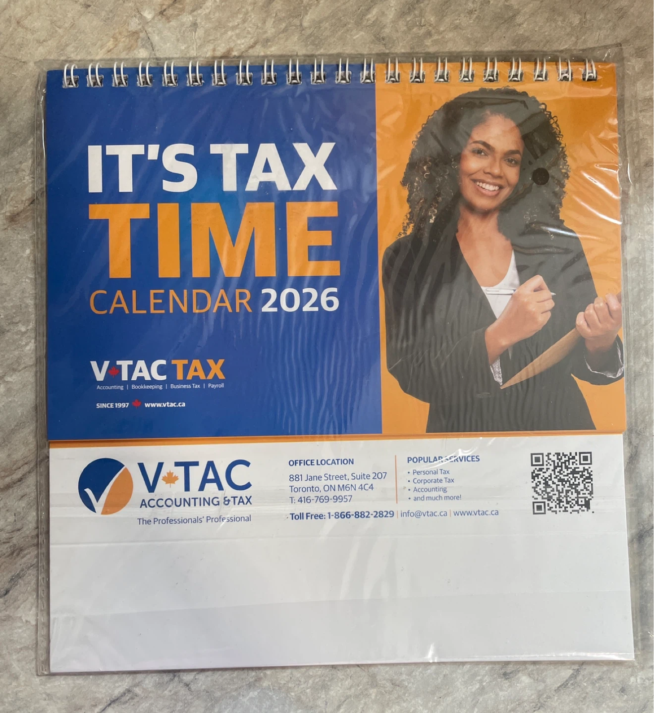 V-TAC Accounting & Tax 2026 Calendar