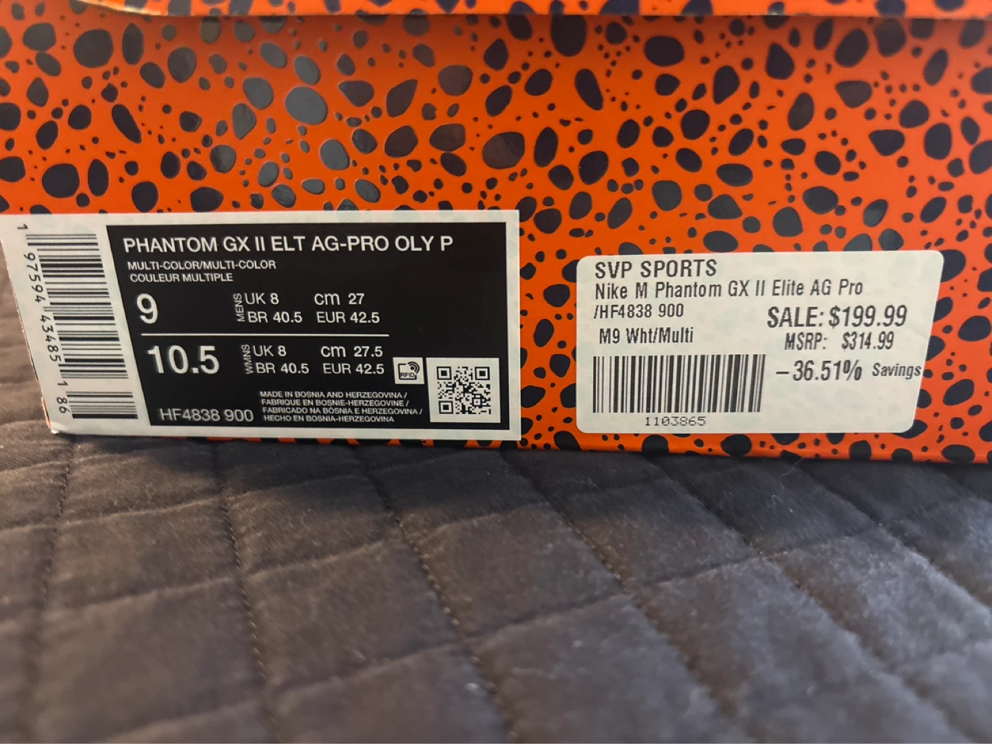 Nike Phantom GX II Elite AG Pro Soccer Cleats - photo 4