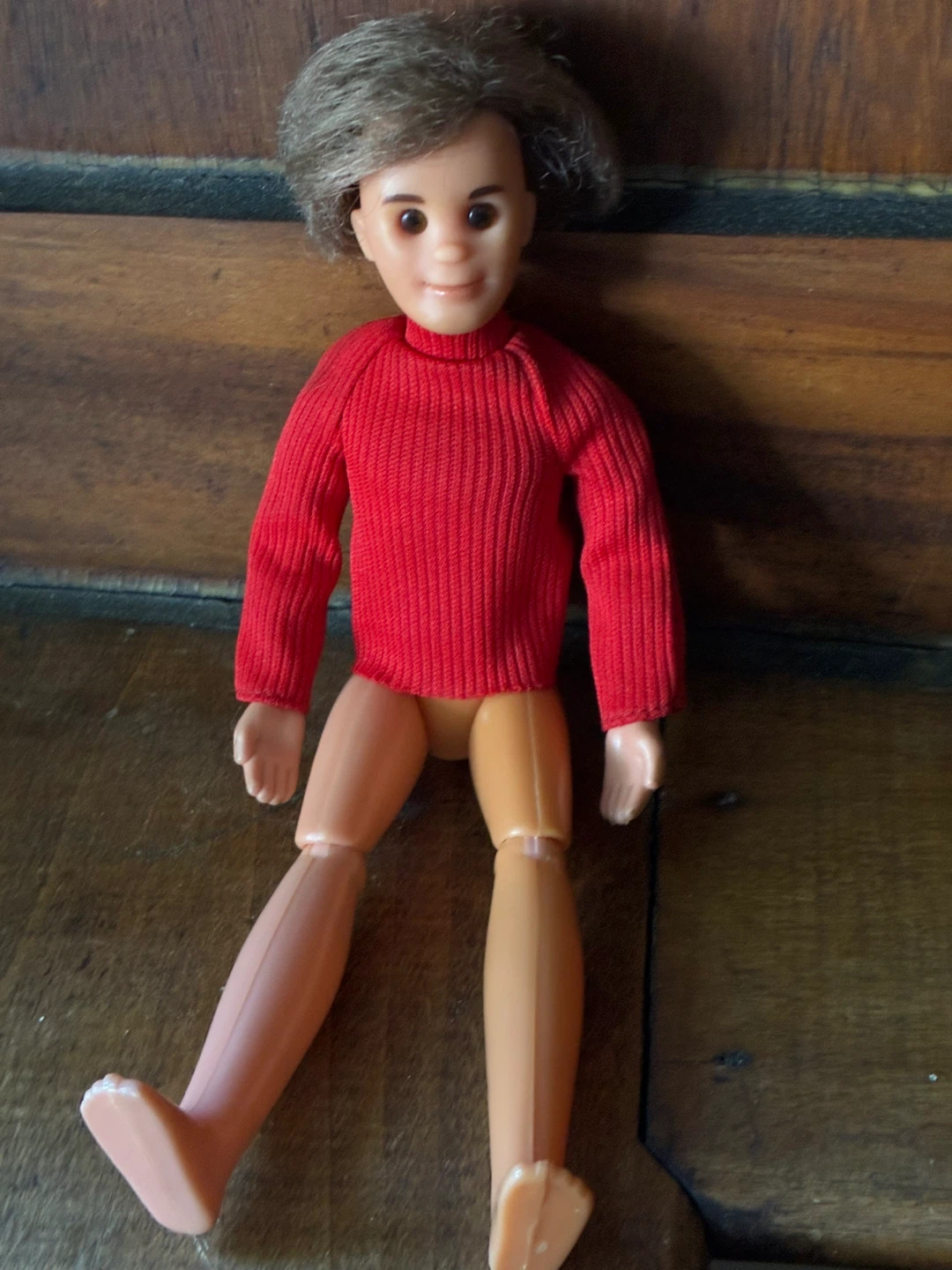 Sunshine Family Steve Dad 1970s Vintage Doll Red Sweater - photo 3