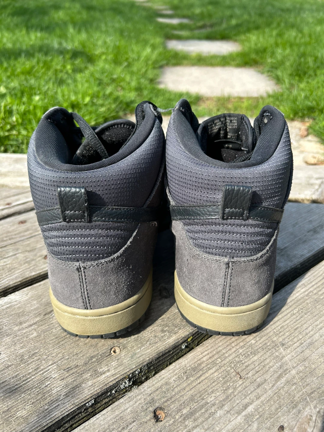 Nike Sb dunk high black grey olive size 11.5 - photo 3