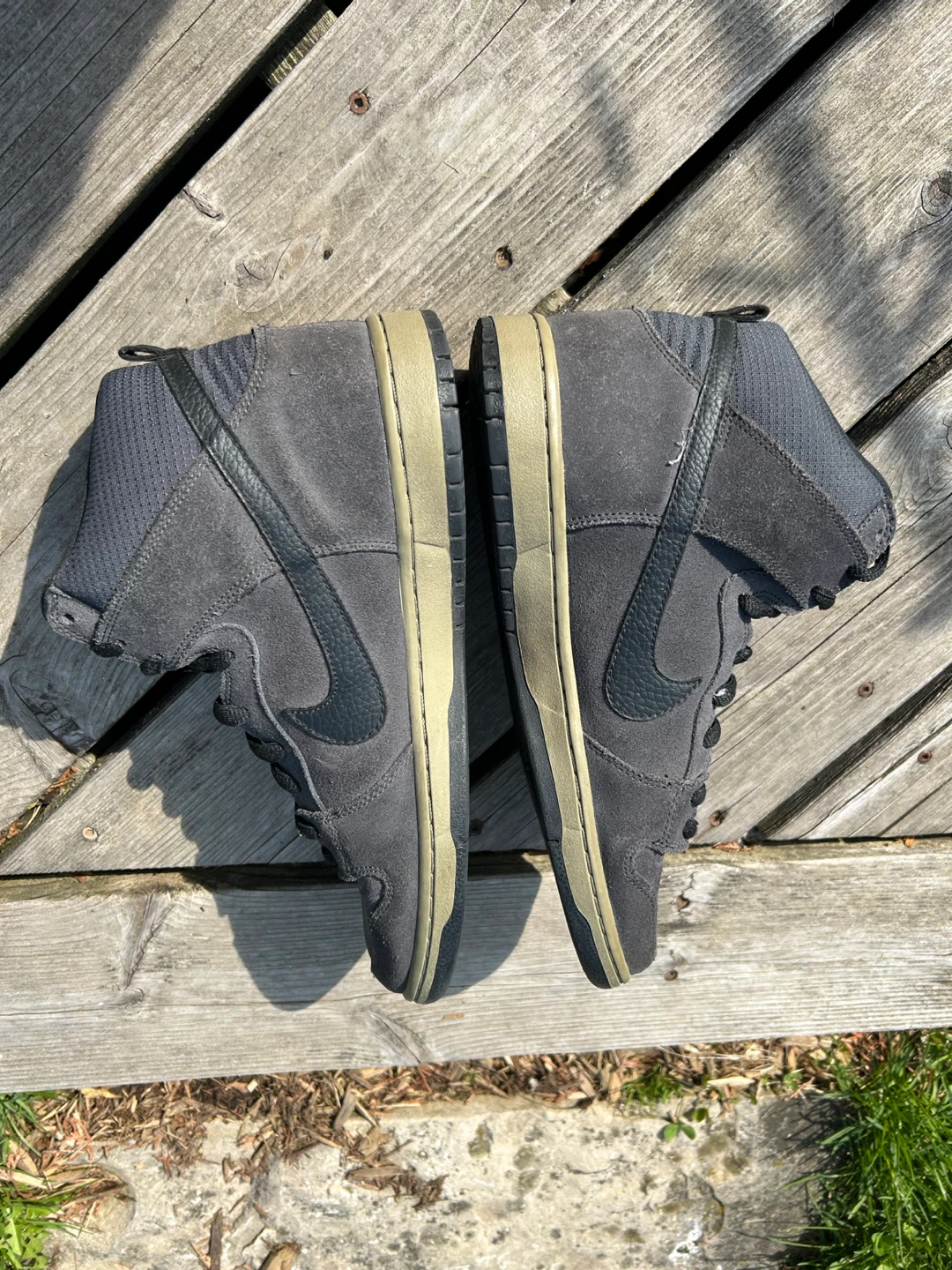 Nike Sb dunk high black grey olive size 11.5 - photo 4