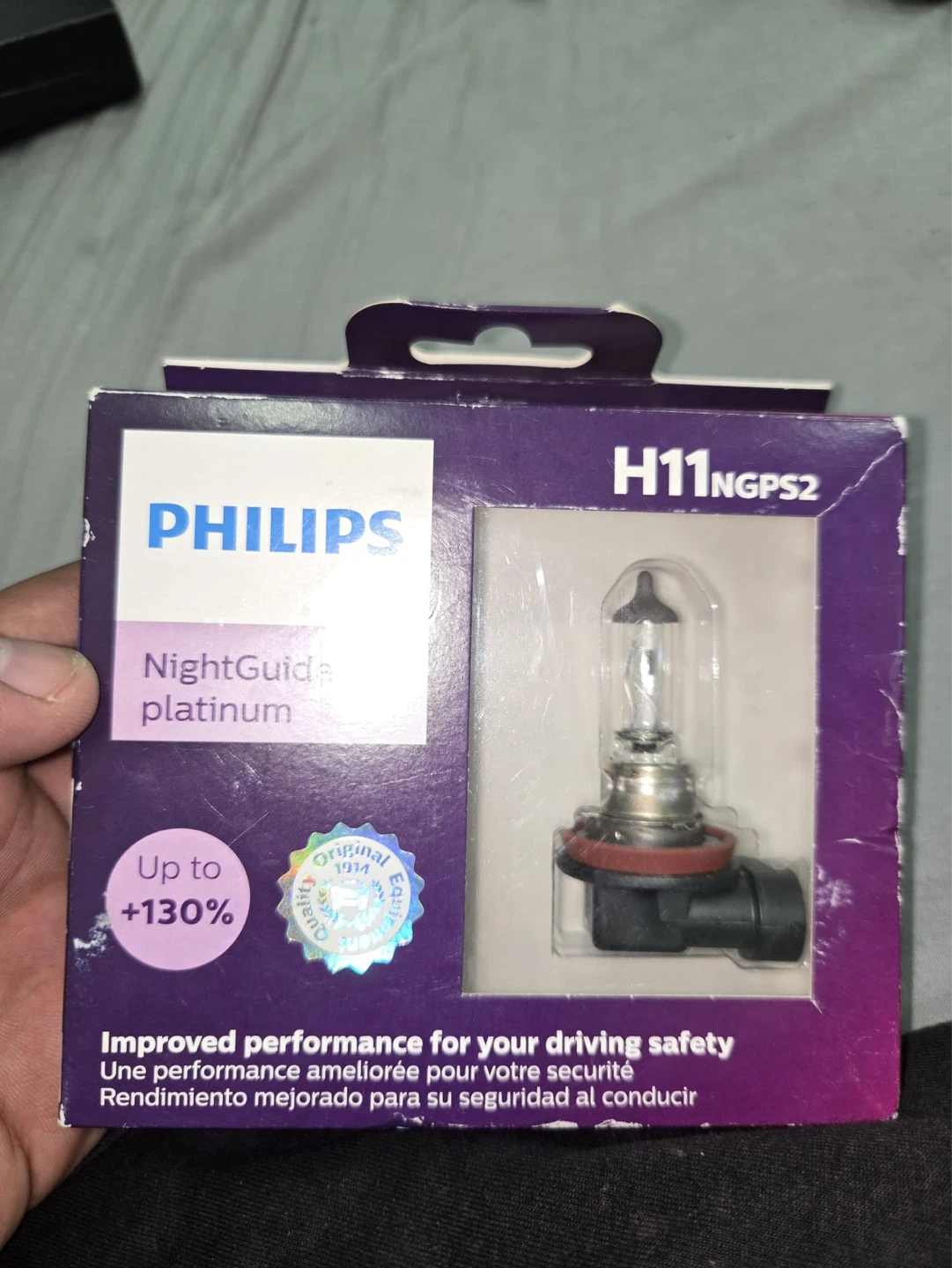 Philips NightGuide Platinum H11 NGPS2 Headlight Bulb - photo 2