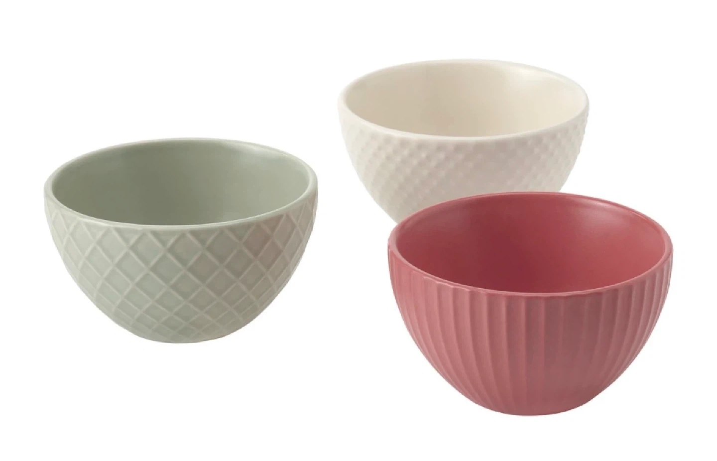 🥣 Set of 3 IKEA KEJSERLIG Bowls (4") - Mixed Colors & Textures - photo 5